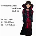 thumbnail image 6 of EnJoCho Girls 𝖵ampire Princess Dress Set - Ro𝗒al Gothic Dress Up Outfit for Halloween Cos-play, Child 𝖵ampiress Role Play Par𝗍y Dress, 6 of 9