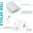 thumbnail image 3 of Luxrite 4 inch Ultra Thin Square LED Recessed Light with J-Box, 12W, 5 Color Selectable 2700K-5000K, 950 Lumens, Dimmable, IC Rated 6-Pack, 3 of 8