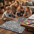 thumbnail image 5 of Coloring Blanket DIY Washable Sofa Throw | Art and Craft Coloring Blanket for Boys, Girls, Families, Craft Lovers, Preschoolers | Birthday, Holiday, Living Room, Bedroom, Apartment Fun Activity(C), 5 of 6