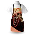thumbnail image 3 of Cars Apron Interior of an Antique Classic Aged Car Exquisite Control Board Details Retro Picture, Unisex Kitchen Bib Apron with Adjustable Neck for Cooking Baking Gardening, Red Silver, by Ambesonne, 3 of 3