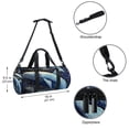 thumbnail image 5 of Whale Durable Duffle Bag: Versatile Weekender, Yoga, Shoe Bag with Interior Zipper Pocket and Large Capacity - Size 17.7 Inches, 5 of 6