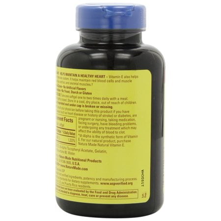 Nature Made Vitamin E 400 IU Supplement