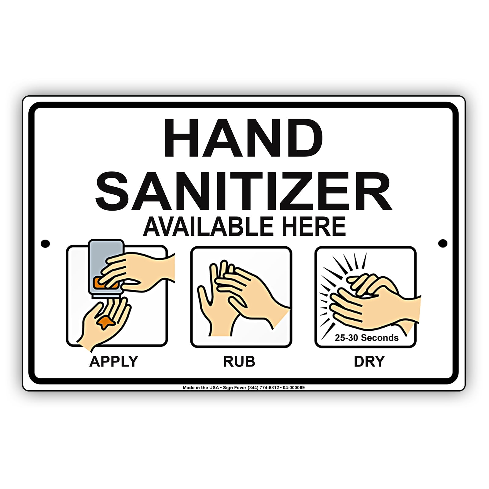 HandSenitizer Available Here Apply Rub And Dry Your Hands Novelty