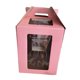 thumbnail image 3 of Caja para pasteles alta, contenedor para pasteles, almacenamiento de alimentos, resistente al polvo, multiusos, caja para pasteles escalonada Rosa 30cmx30cmx35cm, 3 of 9