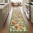 thumbnail image 6 of 2'6''x 10' Boho Runner Rug for Hallways, Soft Non Slip Washable Runner Rug Floral Floor Carpet Runner Rug for Entryway Laundry Room Bathroom, 6 of 10