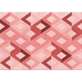 thumbnail image 1 of Ahgly Tapis Rectangulaire Rouge Lavable en Machine, 3 Pieds x 5 Pieds, 1 of 7