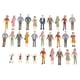 thumbnail image 5 of Gente Modelo 50Pcs 1:30 Escala pintada modelo personas tren pasajeros figuras Abanopi Gente Modelo, 5 of 7