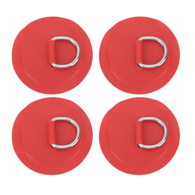 D Ring Patch, 4PCS PVC D Ring Patch Stainless Steel Paddleboard Canoe Rafting Accessories For Boat Raft Paddle Board