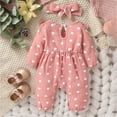thumbnail image 4 of 0-1 Months Newborn Baby Girls Long Sleeved Bodysuits Outdoor Bodysuit Sleep & Play Bodysuit, 4 of 7