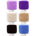 thumbnail image 5 of Nvzi Hilo grueso, hilo Ice, 100 g, 1 rollo, 150 m de longitud, ideal para bufandas, abrigos, muñecas, mantas y accesorios, hilo de poliéster, mantiene el calor, apto para ganchillo, gris claro, 5 of 5