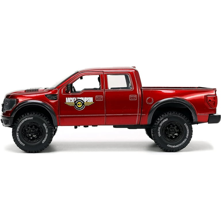 Jada Toys Just Trucks 1:24 2011 Ford SVT Raptor Die-cast Car Red with Tire Rack, Toys for Kids and Adults Jada Toys Just Trucks 1:24 2011 Ford SVT Raptor Die-cast Car Red with Tire Rack, Toys for Kids and Adults