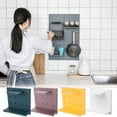 thumbnail image 3 of VALINK Adhesive Storage Rack with Holes 22*22cm Punch-free Wall-mounted Organizer Assemblable Display Board, 3 of 7