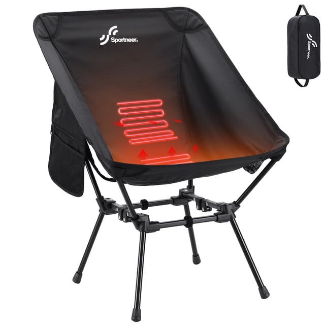 Silla de camping con calefacción Sportneer Sillas con calefacción para deportes al aire libre