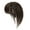 Brown black, variant on Full Fringe Hairpiece Wigs Bangs Daily Wigs Natural Hairlines Breathable Headband Attachment