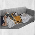 thumbnail image 6 of Cars Soft Flannel Fleece Throw Blanket, Orange Sports Car Fast Racing Roadster Modern Automotive Technology, Cozy Plush for Indoor and Outdoor Use, 50" x 60", Pale Orange Black Grey, by Ambesonne, 6 of 6