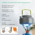 thumbnail image 4 of 13pcs Camping Cookware Set With Mini Stove, Aluminum Camping Cookware Kit, Folding Camping Cooking Set With Non-stick Pot Pan Teapot Storage Bag For Camping Backpacking Outdoor Cooking Picnic, 4 of 11