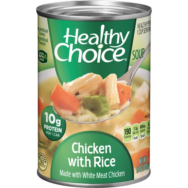Are Healthy Choice Soups Good For You Healthy Choice Chicken with Rice Soup, Canned Soup, 15 OZ - Walmart.com