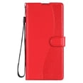 thumbnail image 1 of Case For IPhone 17 Pro Max/17 Pro/17 Air/17, PU Leather Shell With Card Insertion Kickstand Screen Protector Cover, 1 of 5