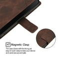 thumbnail image 2 of Phone Case for Motorola Moto G Power 5G 2025, Premium PU Leather Card Holder Wrist Strap Magnetic Closure Flip Stand Function TPU Interior Book Cover for Moto G Power 5G 2025 Wallet Case, Brown, 2 of 5
