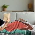 thumbnail image 3 of 70s Party Soft Flannel Fleece Throw Blanket, I Love Seventies Theme Pastel Colored Dreamlike Radial Vintage Image, Cozy Plush for Indoor and Outdoor Use, 60" x 80", Multicolor, by Ambesonne, 3 of 5
