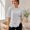 Light Gray, variant on Lace Hem T-Shirt for Women, Moderately Stretchy Cotton Blend Crewneck Top with Drop Shoulders and Relaxed Asymmetrical Cut