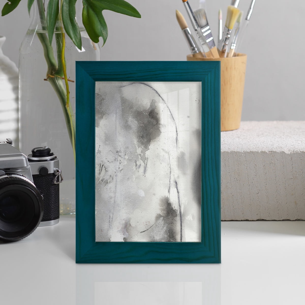 Mystical Objects IV - Framed Print w/glass - Ocean Blue