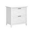 thumbnail image 1 of Bush Furniture Key West - Lateral filing cabinet - 2 drawers - wood composite - pure white oak, 1 of 8
