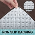 thumbnail image 6 of Buganda Memory Foam Bathroom Rugs, Absorbent Non-Slip Bath Mat for Bathroom, Soft Washable Bath Rug, 16"×24", Brown, 6 of 9