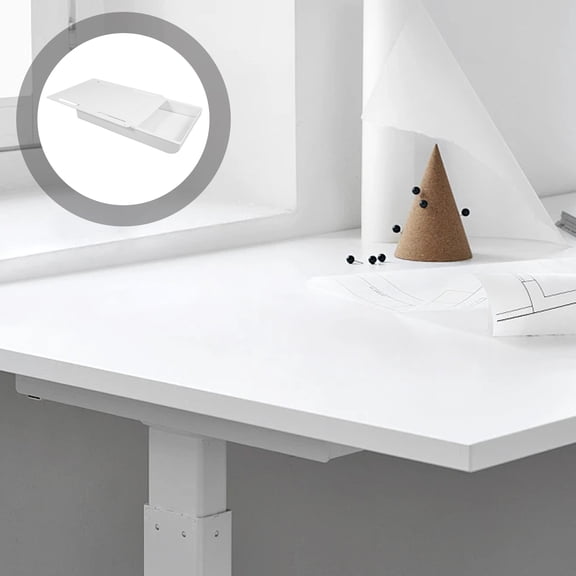 WHAMVOX Under Desk Drawer Organizer - Convenient Hidden Storage Attachment for Office, Home, Workspace Desk Organization
