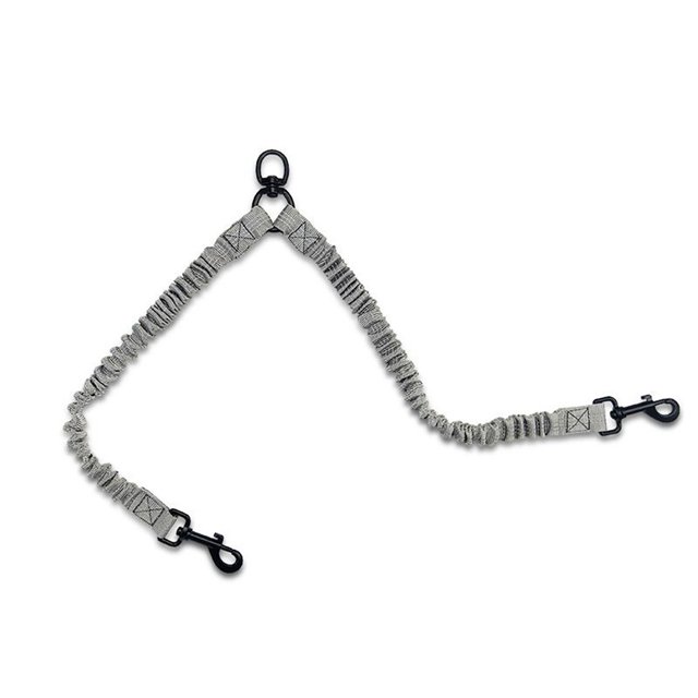 2 Way Dog Leash Retractable Reflective Comfortable Shock Absorbing Pet Safety Traction Rope Walking Supplies For Small Medium Large Dogs