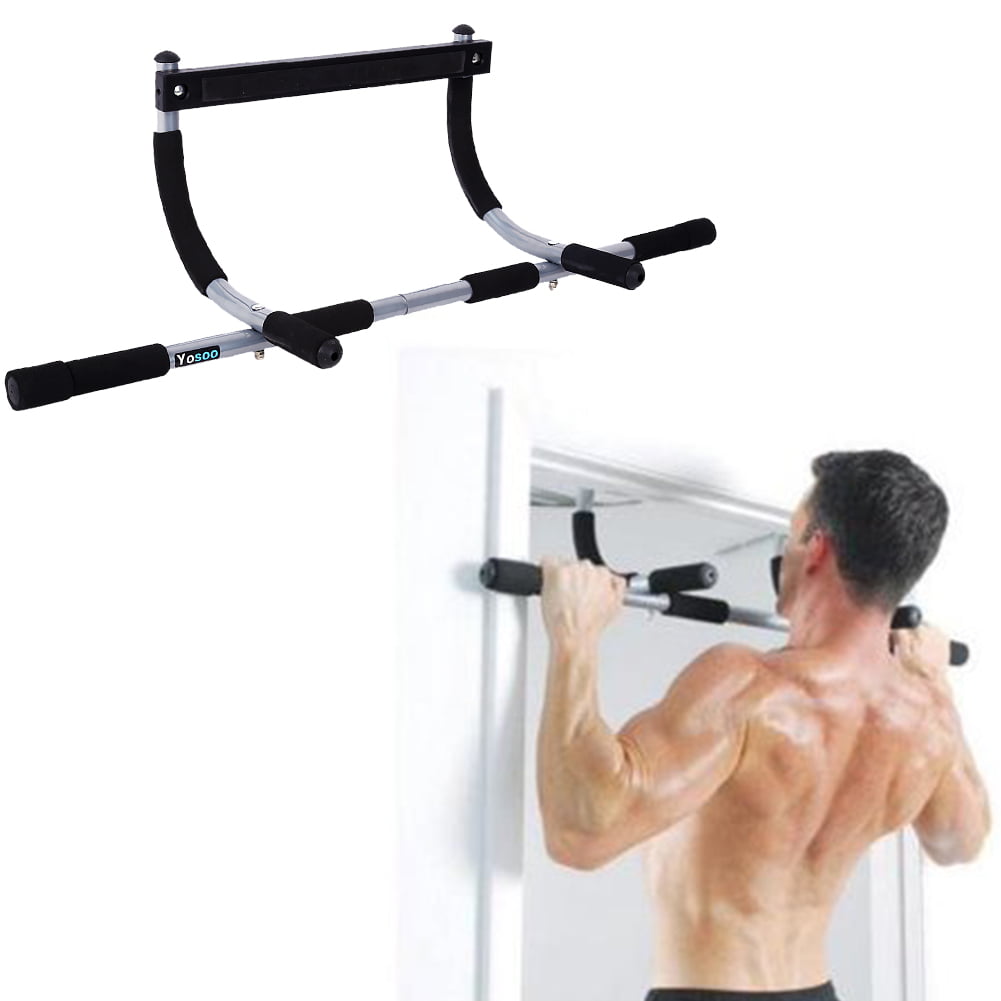 Padded Handles TRAINING Pull-Up Bar Unisexs Pull Up Bar For Door Frames Heavy Duty Bar Hooks Chin Up Bar Mounting Workout In Home Endurable For Hanging