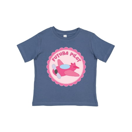 

Inktastic Future Pilot Girls Occupation Gift Toddler Toddler Girl T-Shirt