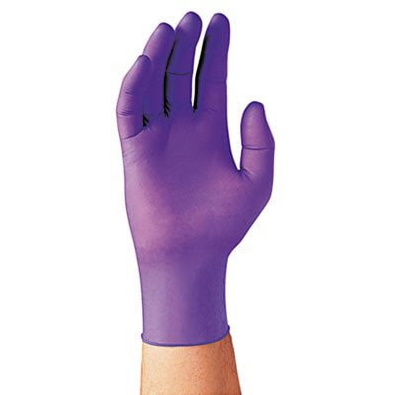 Halyard Safety 55082 Medium Purple Nitrile Gloves, Powder Free