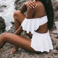 thumbnail image 3 of Neinkie 3Pcs/Set Women High Waisted Swimsuit Ruffle Bikini Two Pieces Swimwear, 3 of 7