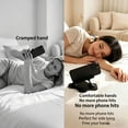thumbnail image 4 of Adjustable Phone Stand for Desk, Sturdy Universal Holder Compatible with iPhone Samsung, Portable Foldable Phone Holder for Video Calls Reading Movies, Compact Lightweight Modern Design, 4 of 6