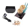 thumbnail image 1 of Table Fountain With Led Light Resin Crafts Desktop Decoration Copper Lotus Eu 220-240v, 1 of 8