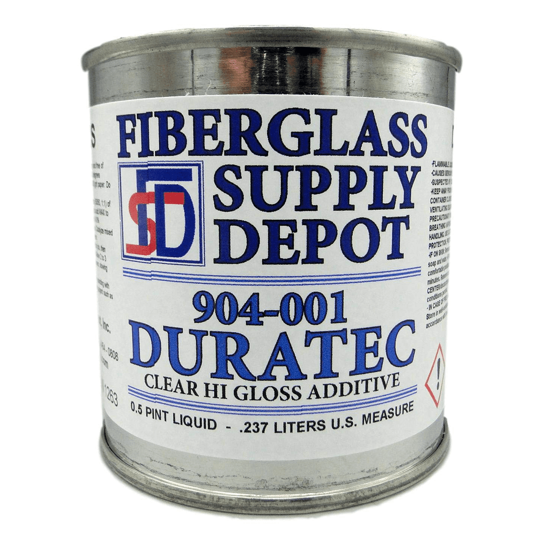Clear Polyester Additive Gallon Duratec Clear Hi-Gloss Additive For ...