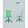 thumbnail image 7 of YRLLENSDAN Mesh Office Chairs, Home Office Desk Chairs Comfortable Office Chair No Arms Work Chair Ergonomic Desk Chair Computer Chairs For Adults Teens, Green, 7 of 7
