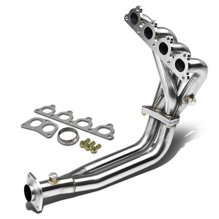 98 Honda Civic Muffler For 1988 to 2000 Honda Civic / CRX / Del Sol 4 -2 -1 Stainless Steel Exhaust Header Kit EC ED EE EF 89 90 91 92 93 94 95 96 97 98 99 ()