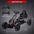 thumbnail image 3 of Acekid Ride Ons,12V Electric Drift Kart,Electric Car Toy,7Ah Battery PoweRed,35W Motor with Adjustable Speed,Safety Belt,and Shock Absorber; Maximum Load of 66 Lbs ,Black, 3 of 6