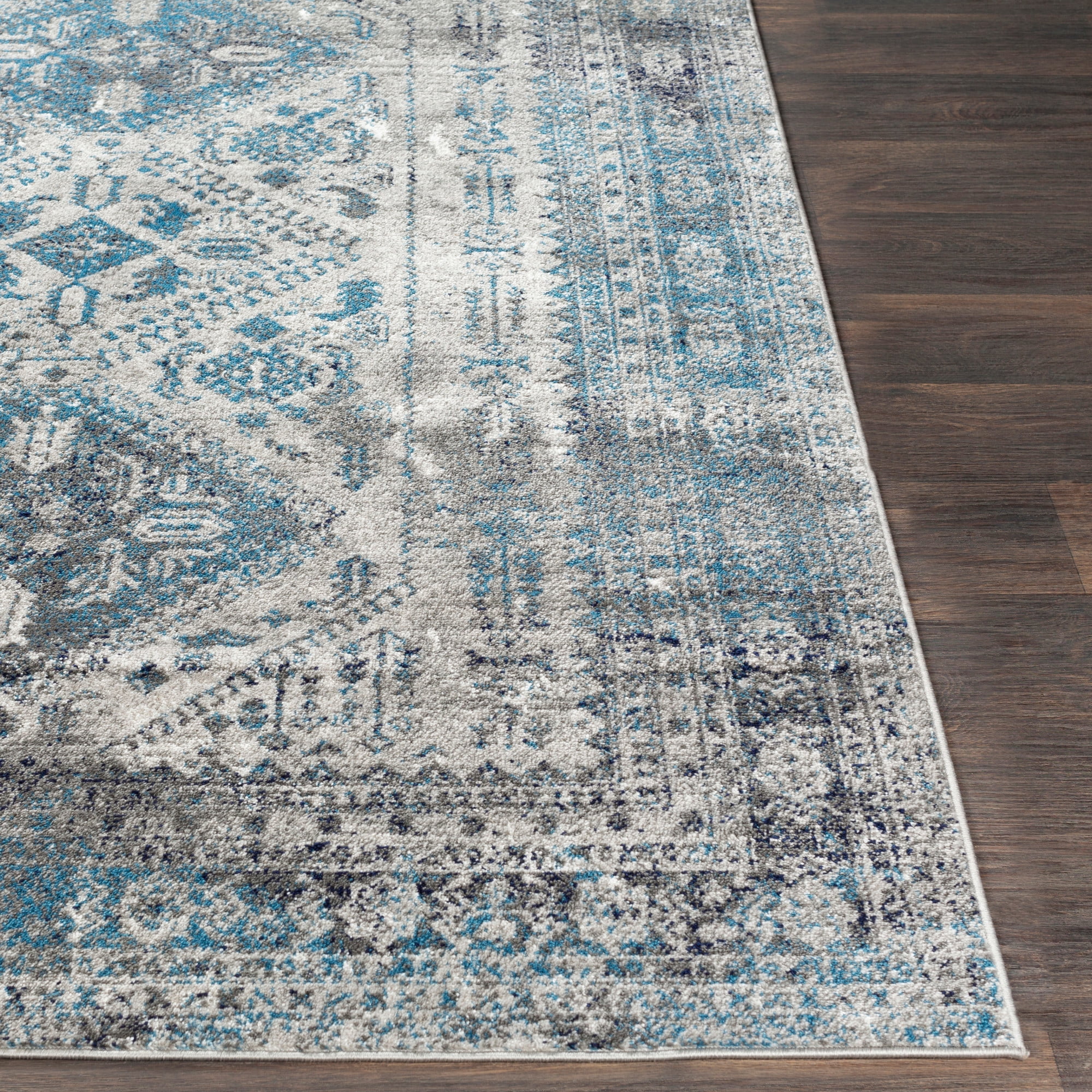 Artistic Weavers  Blue/Gray 2'6" x 10' Traditional Runner Area Rug