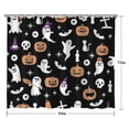 thumbnail image 5 of Halloween Ghost Pumpkin Pattern Shower Curtain 84"x72" ,Bathroom Decorative Shower Curtains Set with 12 Hooks,Modern Waterproof Washable Shower Curtain, 5 of 6