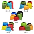 thumbnail image 3 of Ensemble de 5 Sacs Imperméables, Sac de Rangement à Dessus Roulé, Ensemble de Sacs Secs pour Patinage, Camping, Bateau, 3 of 7