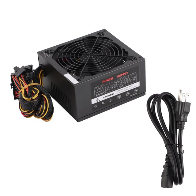 Fuente de alimentación para computadora, accesorios para ventilador silencioso de escritorio de 700W, ATX, 24 pines, 14CM, PC, 110-230V