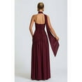 thumbnail image 5 of Women'S Off-the-Shoulder Tube Dress with Side Design, Suitable for Going Out Casual Elegant Club Party Long Dress Wine Red L, 5 of 7