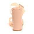 thumbnail image 3 of Journee Womens Luca Open Square Toe Block Heel Sandals, 3 of 8