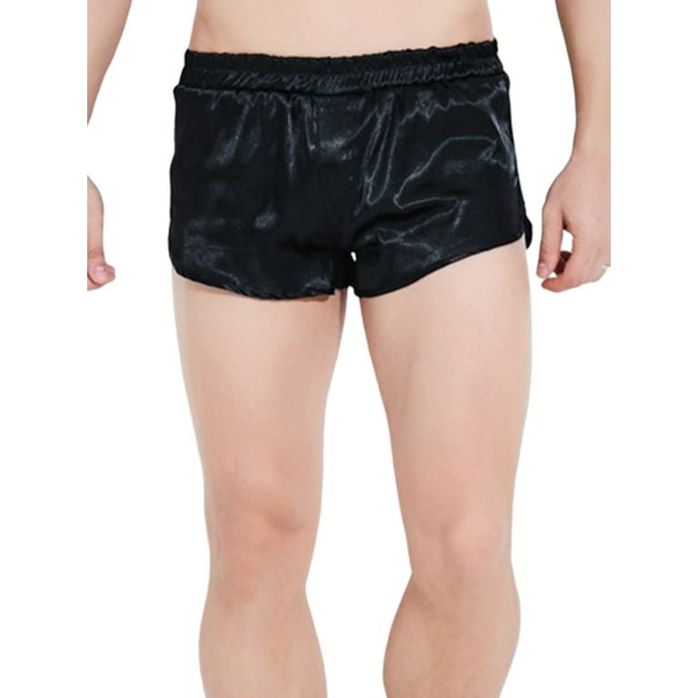 Nieur Men Satin Pajama Boxer Shorts Sleep Shorts Silk Satin Boxers Shorts  Underwear Sleep Pajama Lounge Home Shorts 