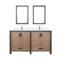 Laurel 84 in W x 22 in D Black Oak Double Bath Vanity, Cultured Marble Top, Faucet Set, and 36 in Mirrors