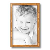 ArtToFrames 8.5x14 Inch Gold Bamboo Picture Frame, This Multi Wood Poster Frame is Great for Your Art or Photos, Comes with Regular Glass (4875)