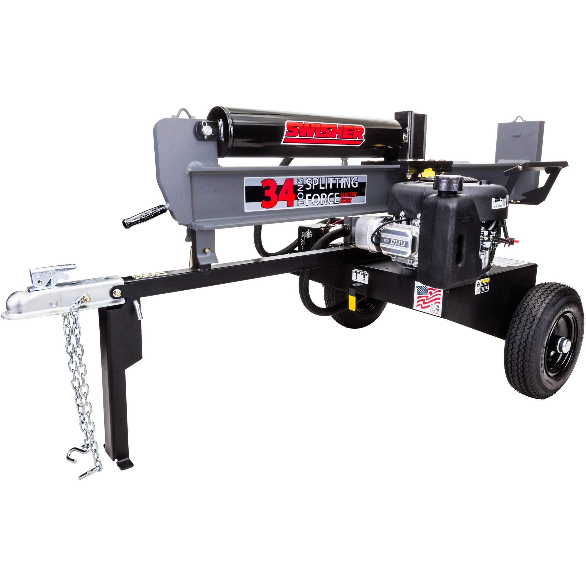 Swisher 11.5 HP 34-Ton 12V Recoil Cold-Weather Clutch Log Splitter by Swisher Acquisition, Inc
